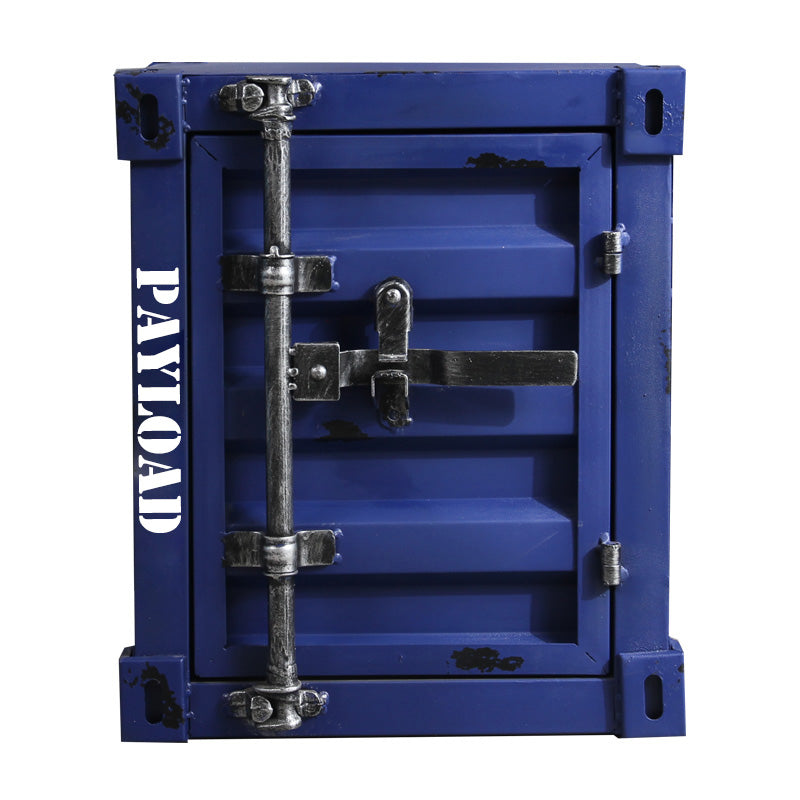 Industrial Style Retro Shipping Container Table & Storage - Colour Options