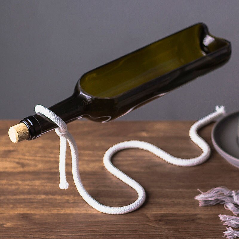 Floating Effect Wine Bottle Plant Pots