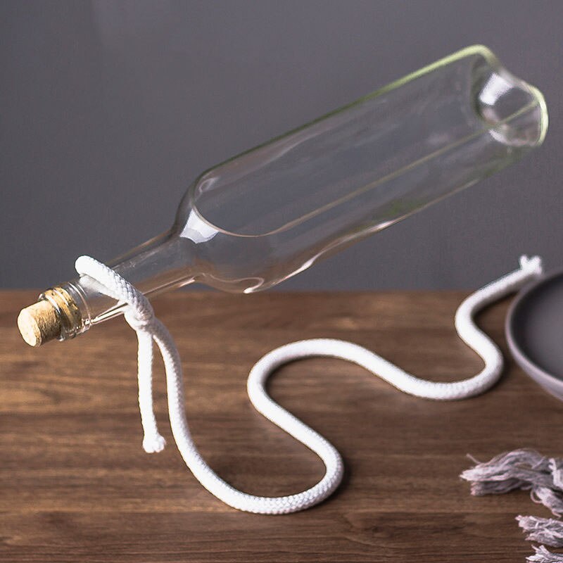 Floating Effect Wine Bottle Plant Pots