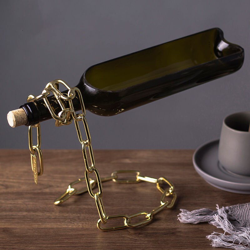 Floating Effect Wine Bottle Plant Pots
