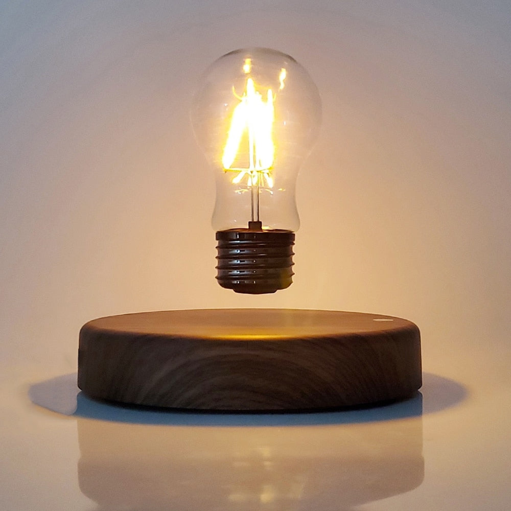 Magnetic Floating Light Bulb Table Lamp