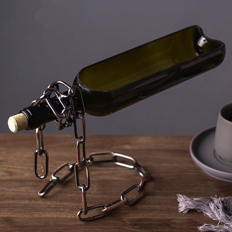 Floating Effect Wine Bottle Plant Pots