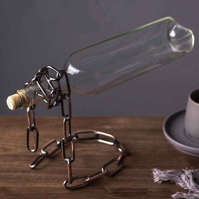 Floating Effect Wine Bottle Plant Pots