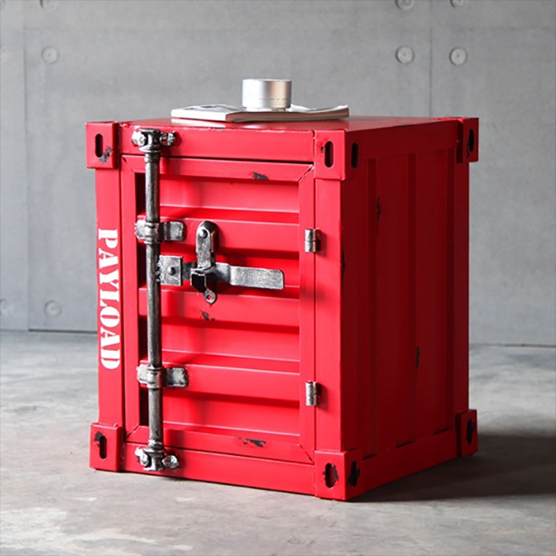 Industrial Style Retro Shipping Container Table & Storage - Colour Options