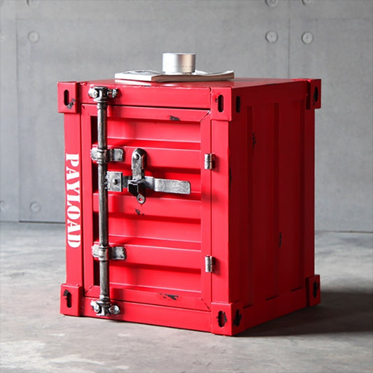 Industrial Style Retro Shipping Container Table & Storage - Colour Options