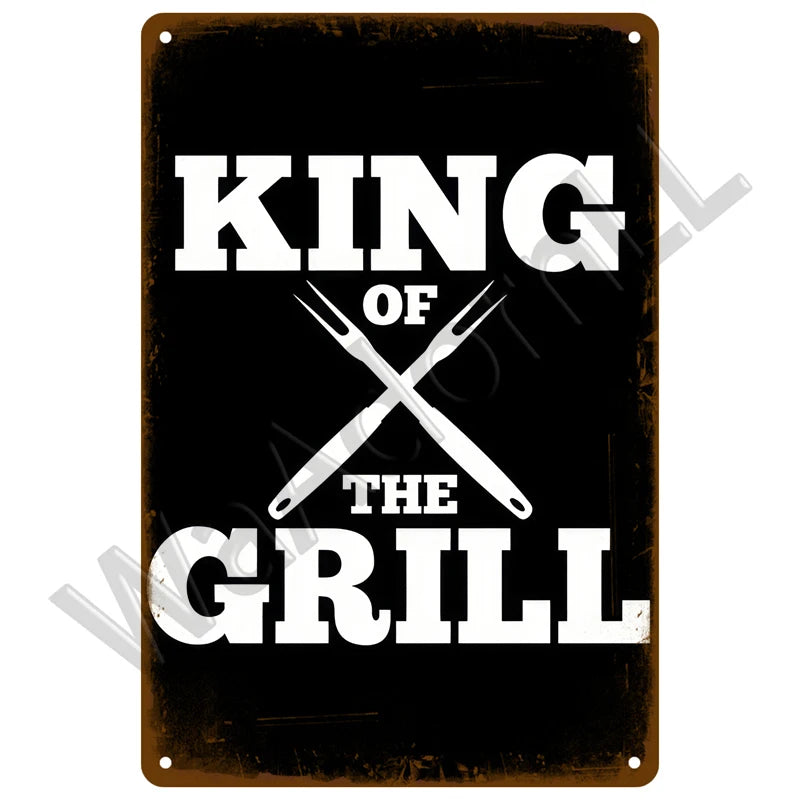 Retro Vintage BBQ Sign