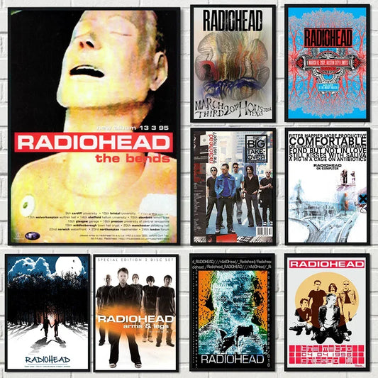 Vintage Wall Art Rock Band Prints