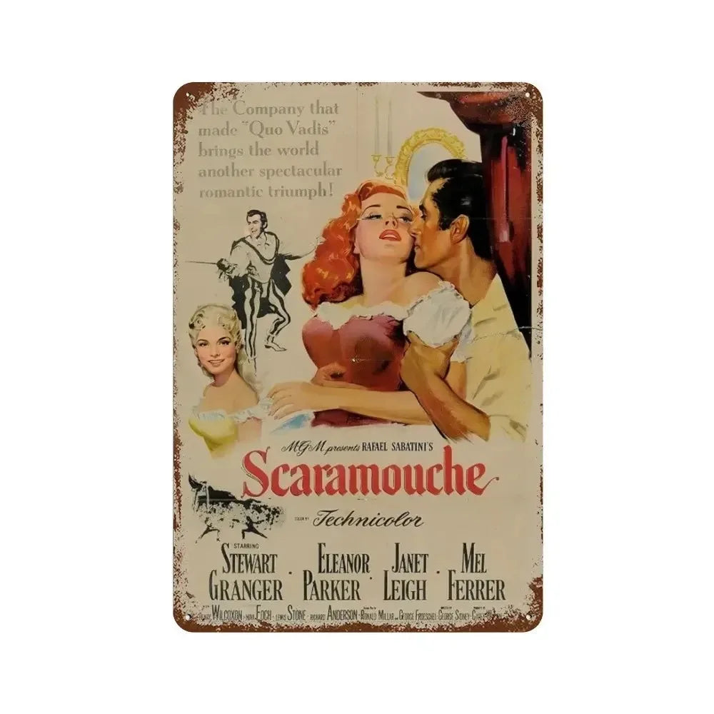 American Films Metal Sign