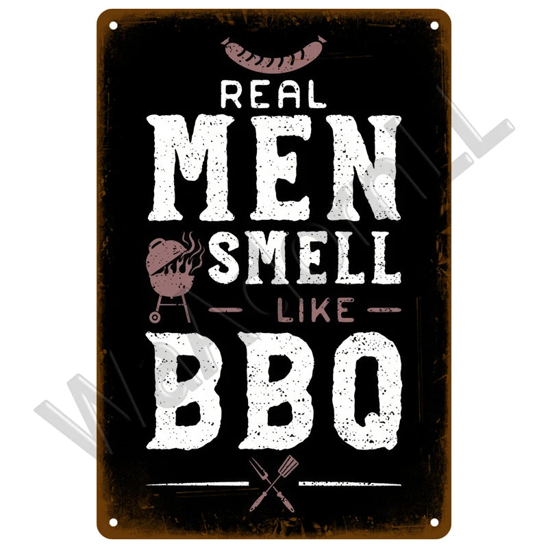 Retro Vintage BBQ Sign