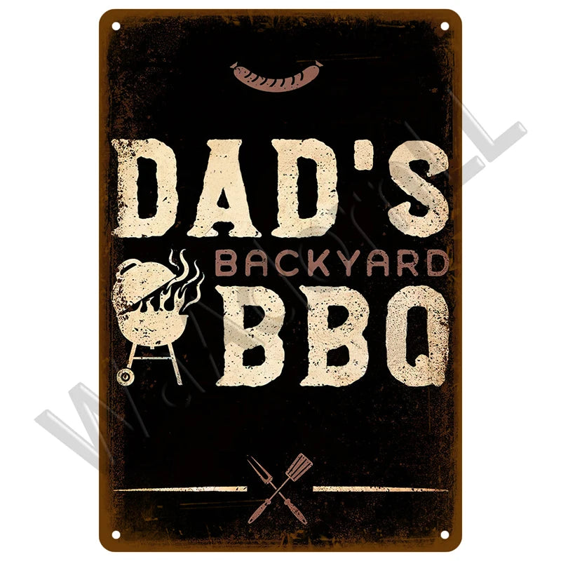 Retro Vintage BBQ Sign