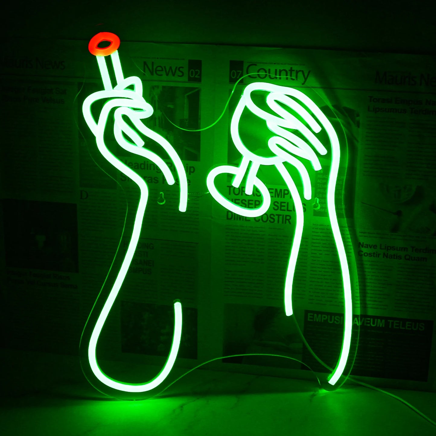 Stop Thinking Start Drinking Neon Sign - Various