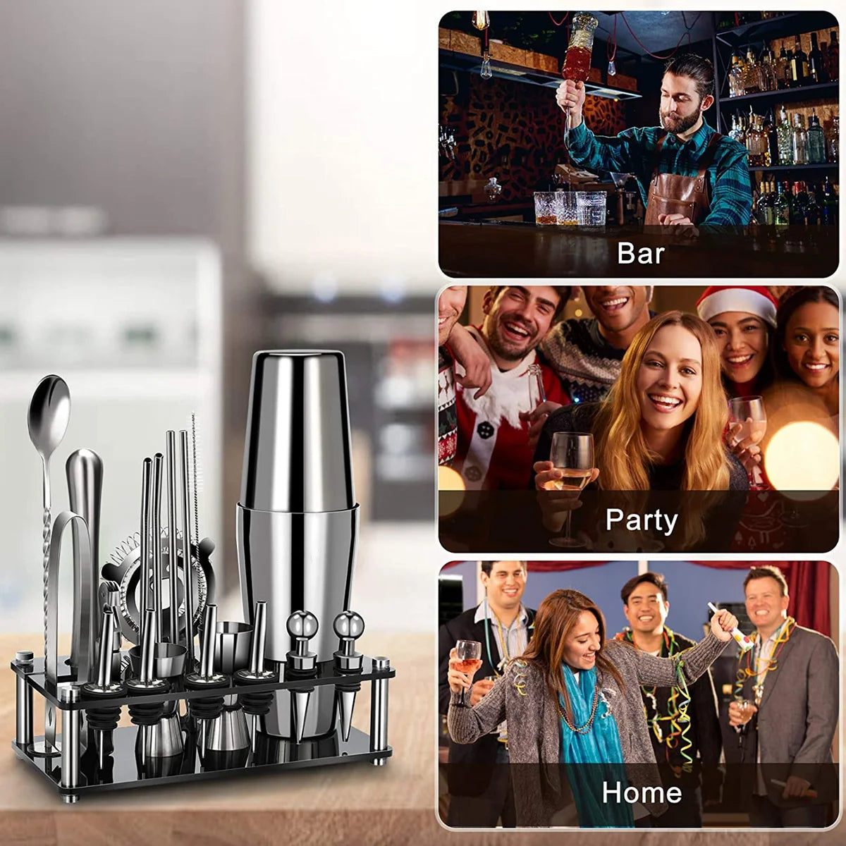 Cocktail Shaker Set 20-Piece