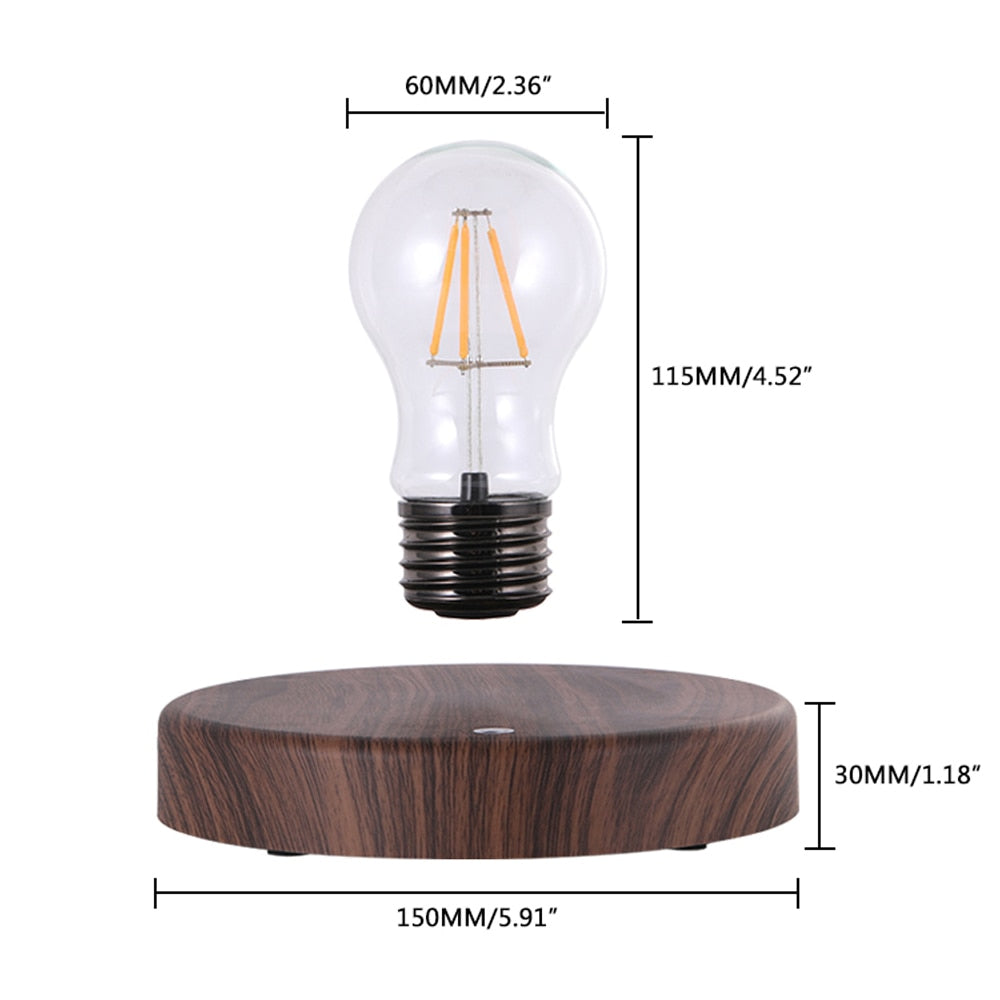 Magnetic Floating Light Bulb Table Lamp