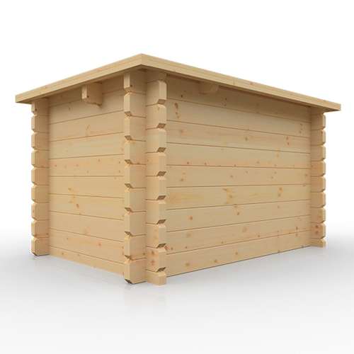 Man Cave L Shaped Wooden Bar