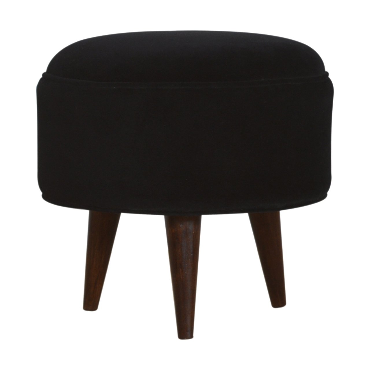 Velvet Nordic Style Footstool