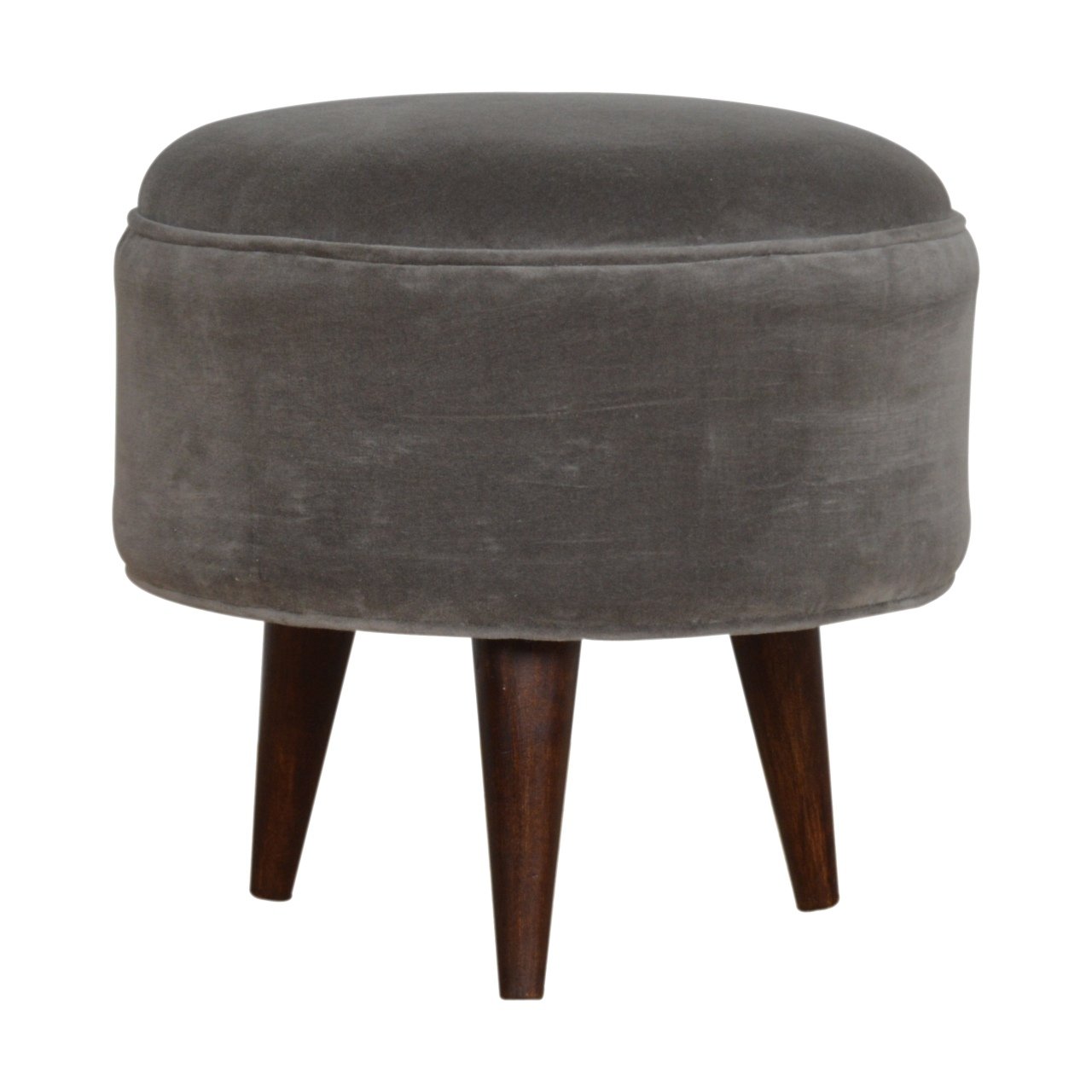 Velvet Nordic Style Footstool