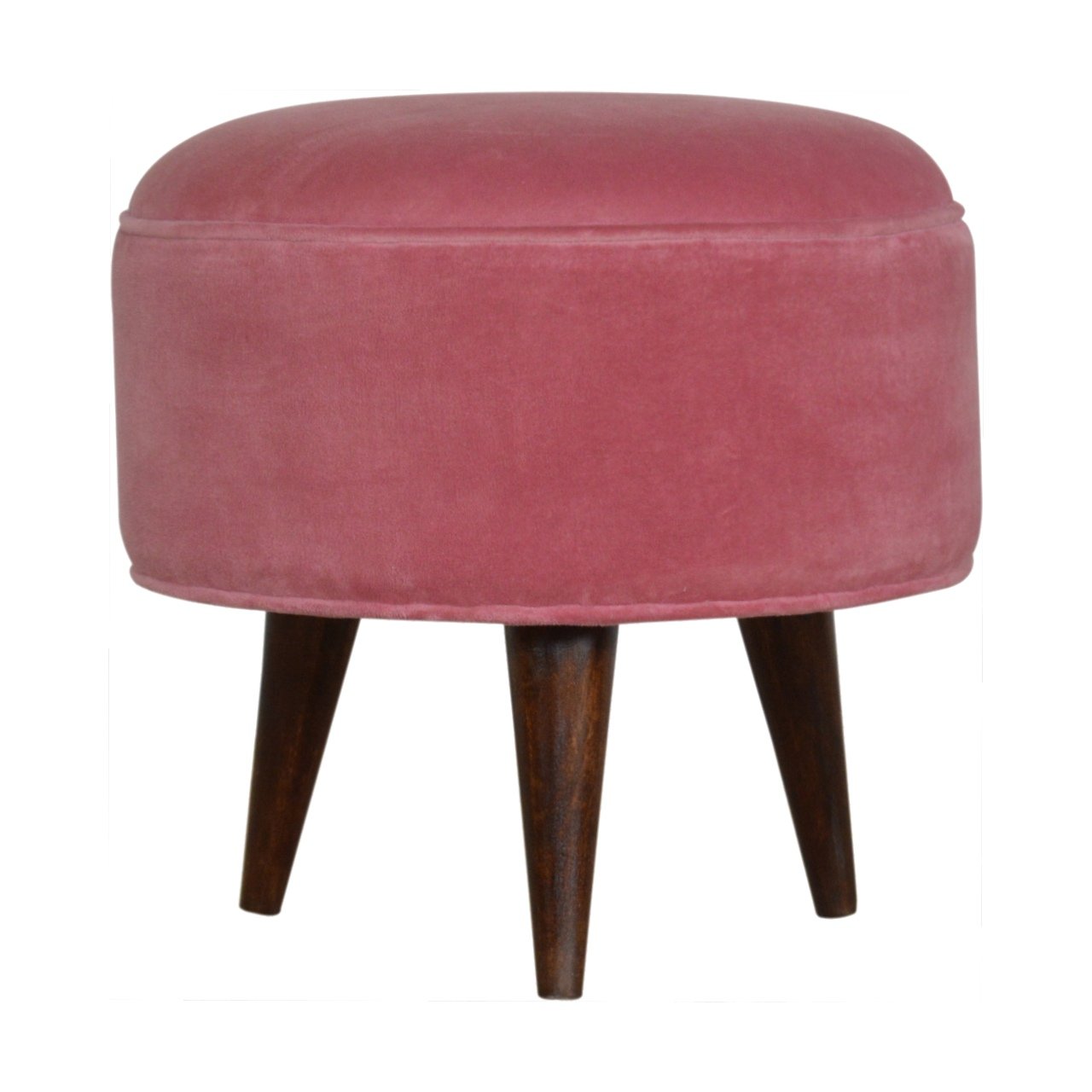 Velvet Nordic Style Footstool