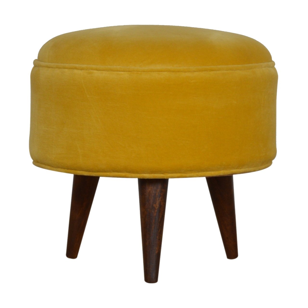 Velvet Nordic Style Footstool