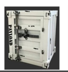 Industrial Style Retro Shipping Container Table & Storage - Colour Options