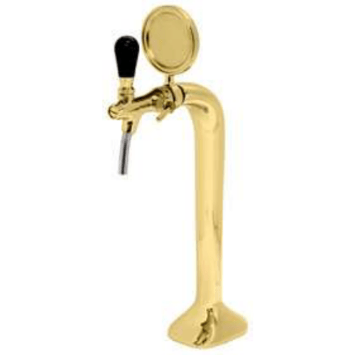 1-Way Metal Beer Tower - PVD - Single Faucet - mancavesuperstore