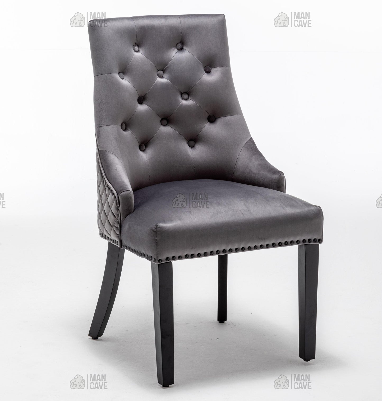 Cambridge Dining Chair - Dark Grey - mancavesuperstore