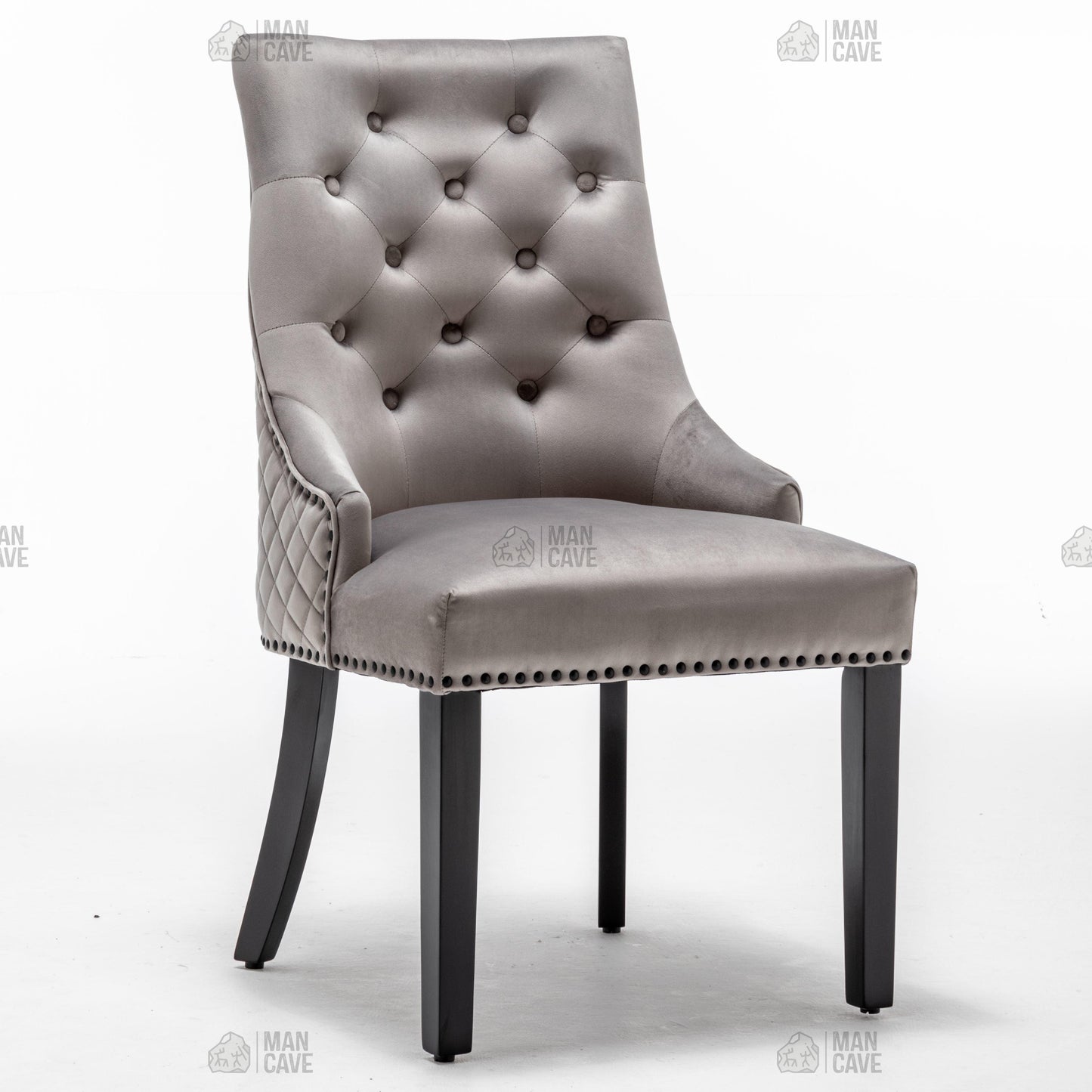 Cambridge Dining Chair - Light Grey - mancavesuperstore