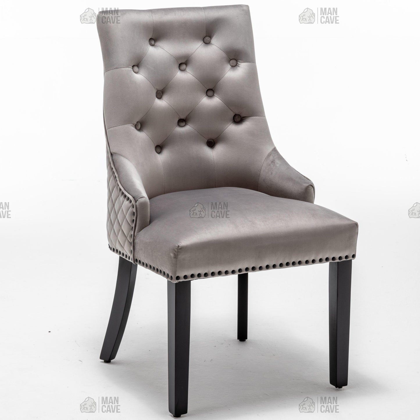 Cambridge Dining Chair - Light Grey - mancavesuperstore