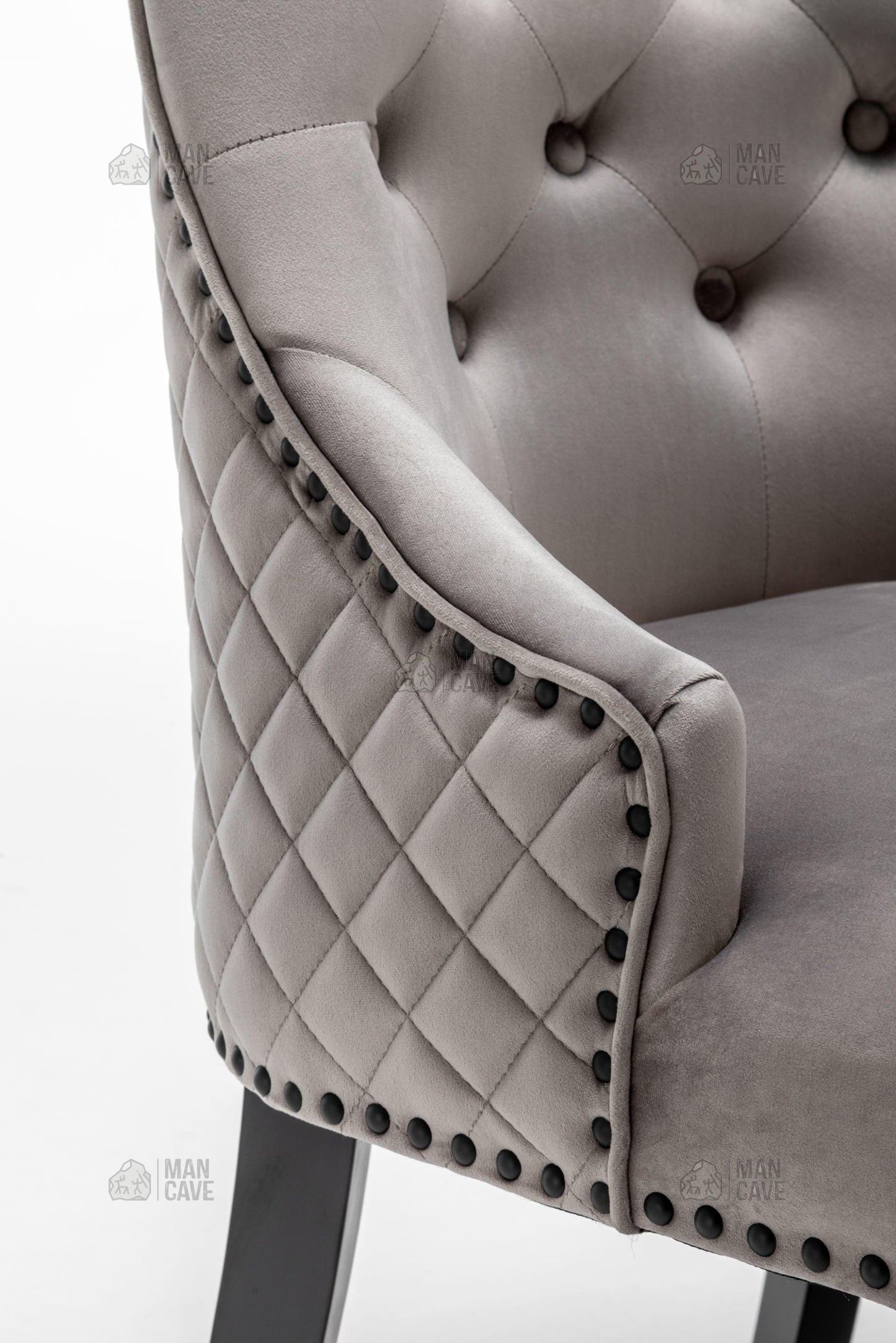 Cambridge Dining Chair - Light Grey - mancavesuperstore