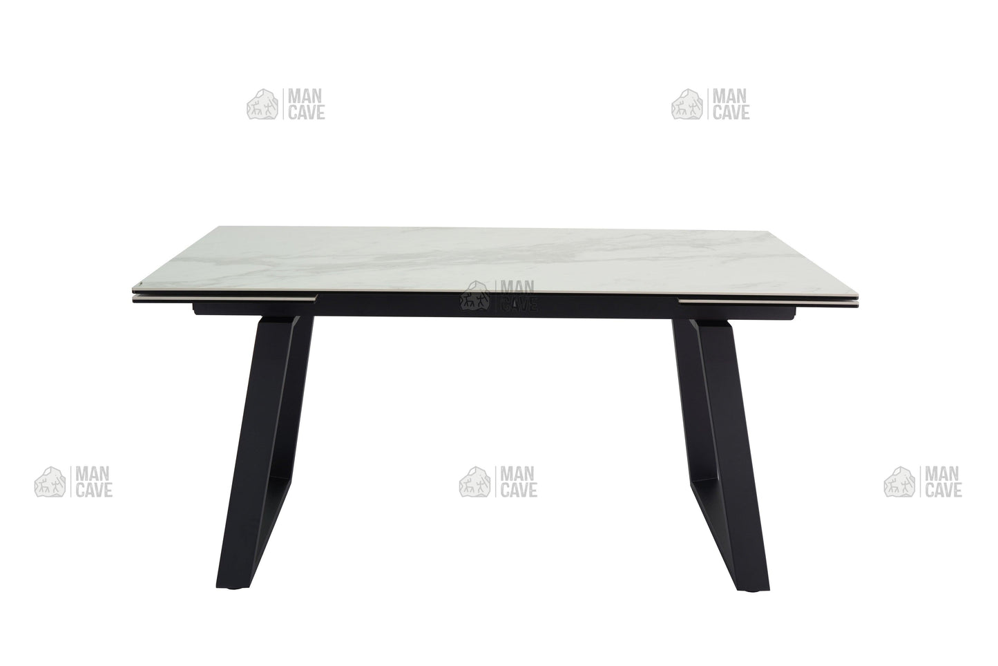 Dante Extending Table - White - mancavesuperstore