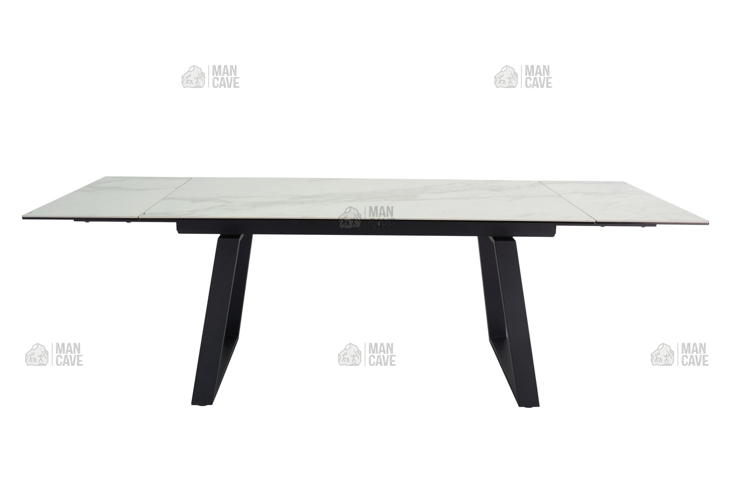 Dante Extending Table - White - mancavesuperstore
