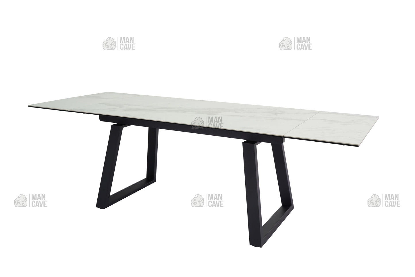 Dante Extending Table - White - mancavesuperstore