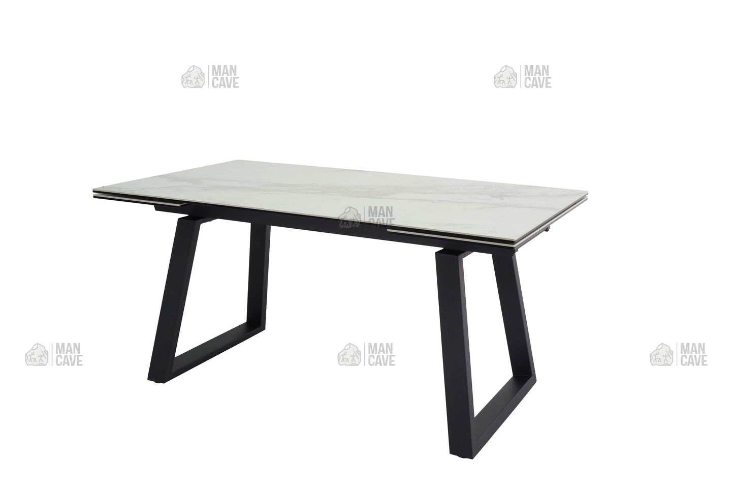 Dante Extending Table - White - mancavesuperstore