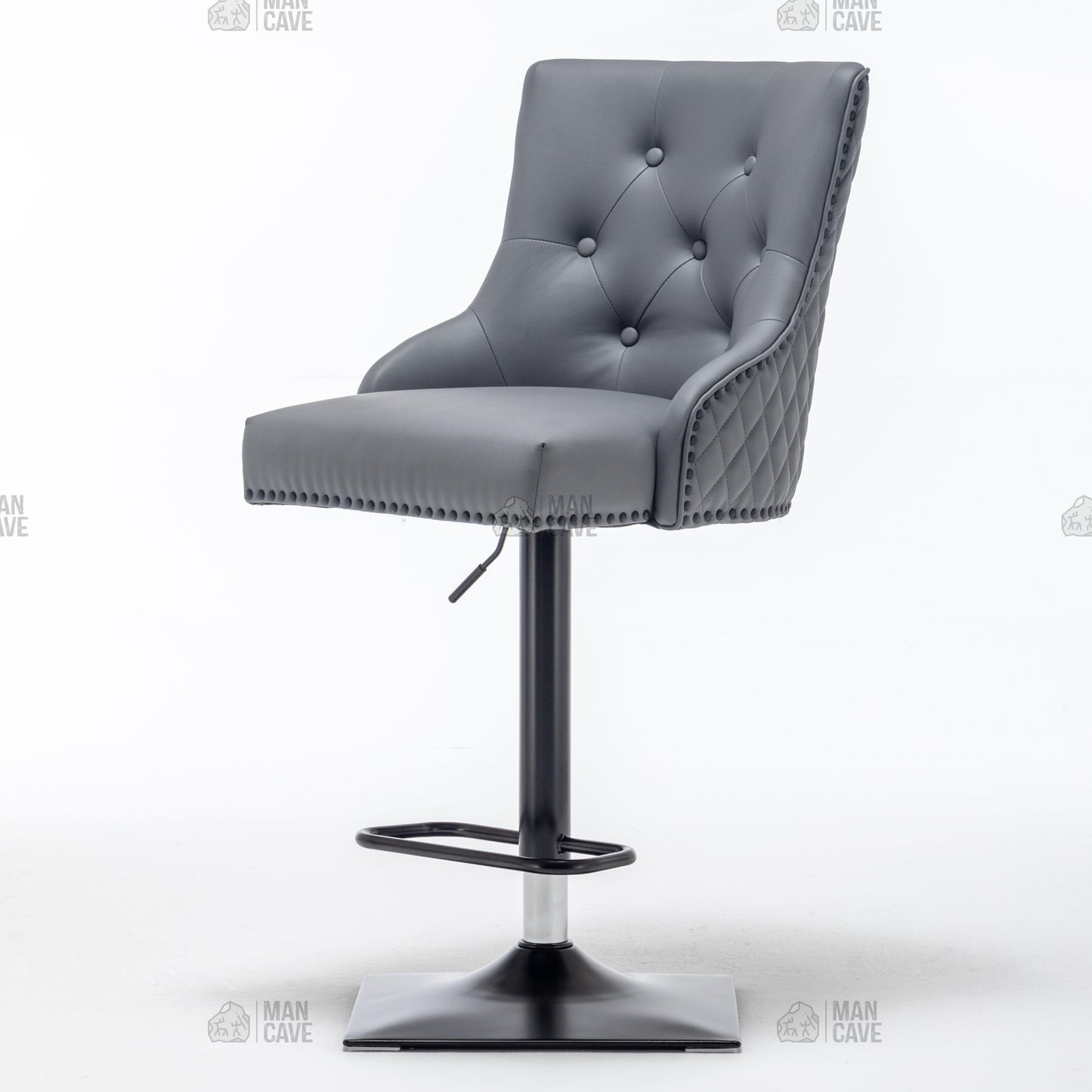 Elizabeth Barstool - Grey - mancavesuperstore