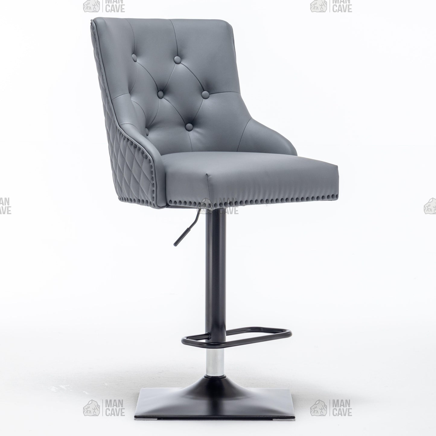 Elizabeth Barstool - Grey - mancavesuperstore