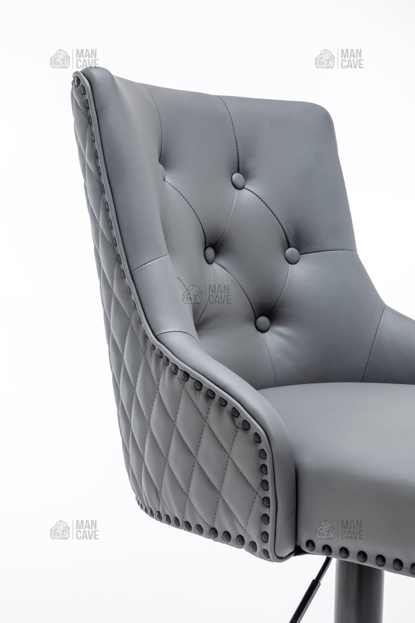 Elizabeth Barstool - Grey - mancavesuperstore