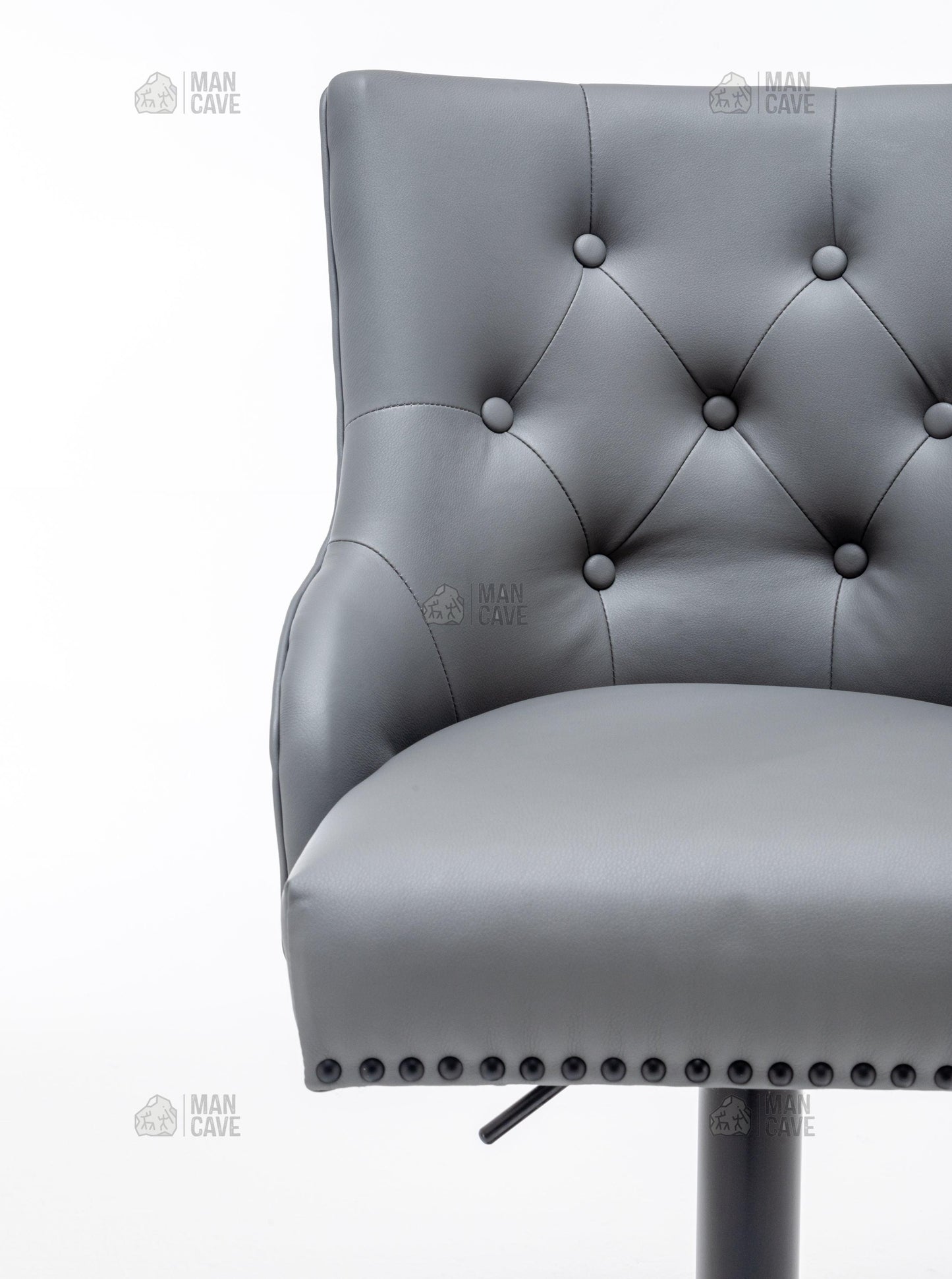 Elizabeth Barstool - Grey - mancavesuperstore