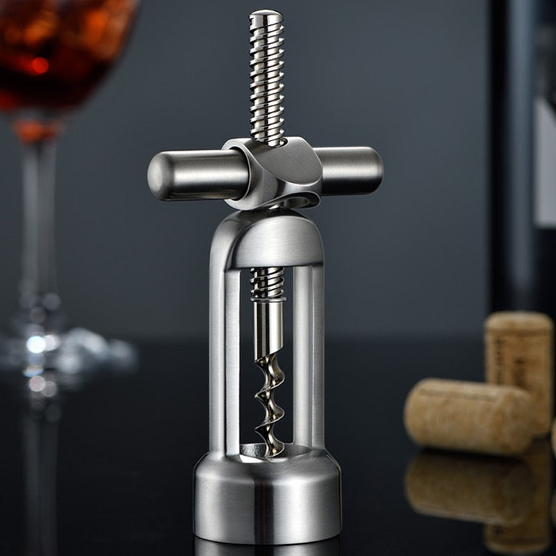 Industrial Style Corkscrew Wine Bottle Opener