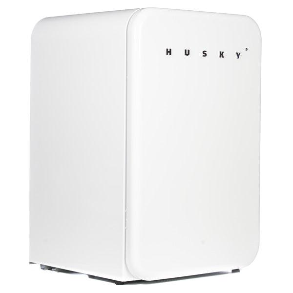 White Retro Beer Fridge Undercounter Drinks Cooler - Husky - mancavesuperstore