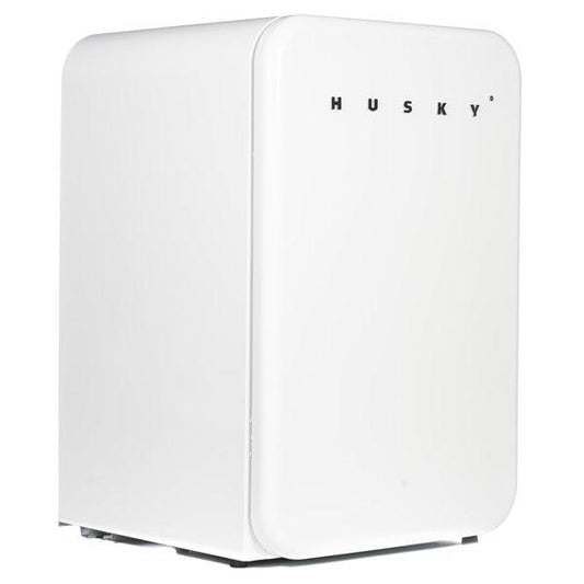 White Retro Beer Fridge Undercounter Drinks Cooler - Husky - mancavesuperstore