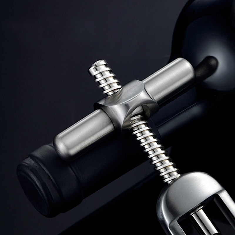 Industrial Style Corkscrew Wine Bottle Opener