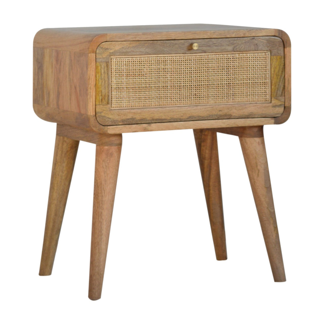 Woven Rattan Effect Storage Table - mancavesuperstore