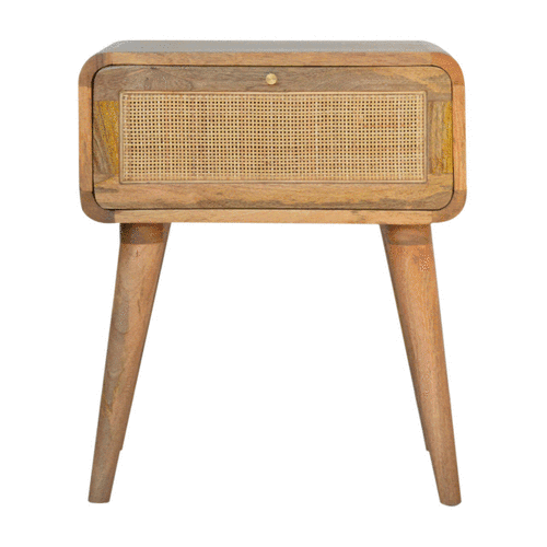 Woven Rattan Effect Storage Table - mancavesuperstore