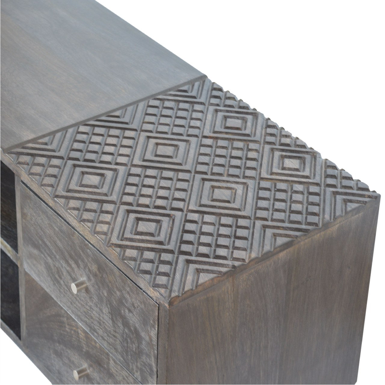 Ash Black Contemporary Entertainment Unit - mancavesuperstore