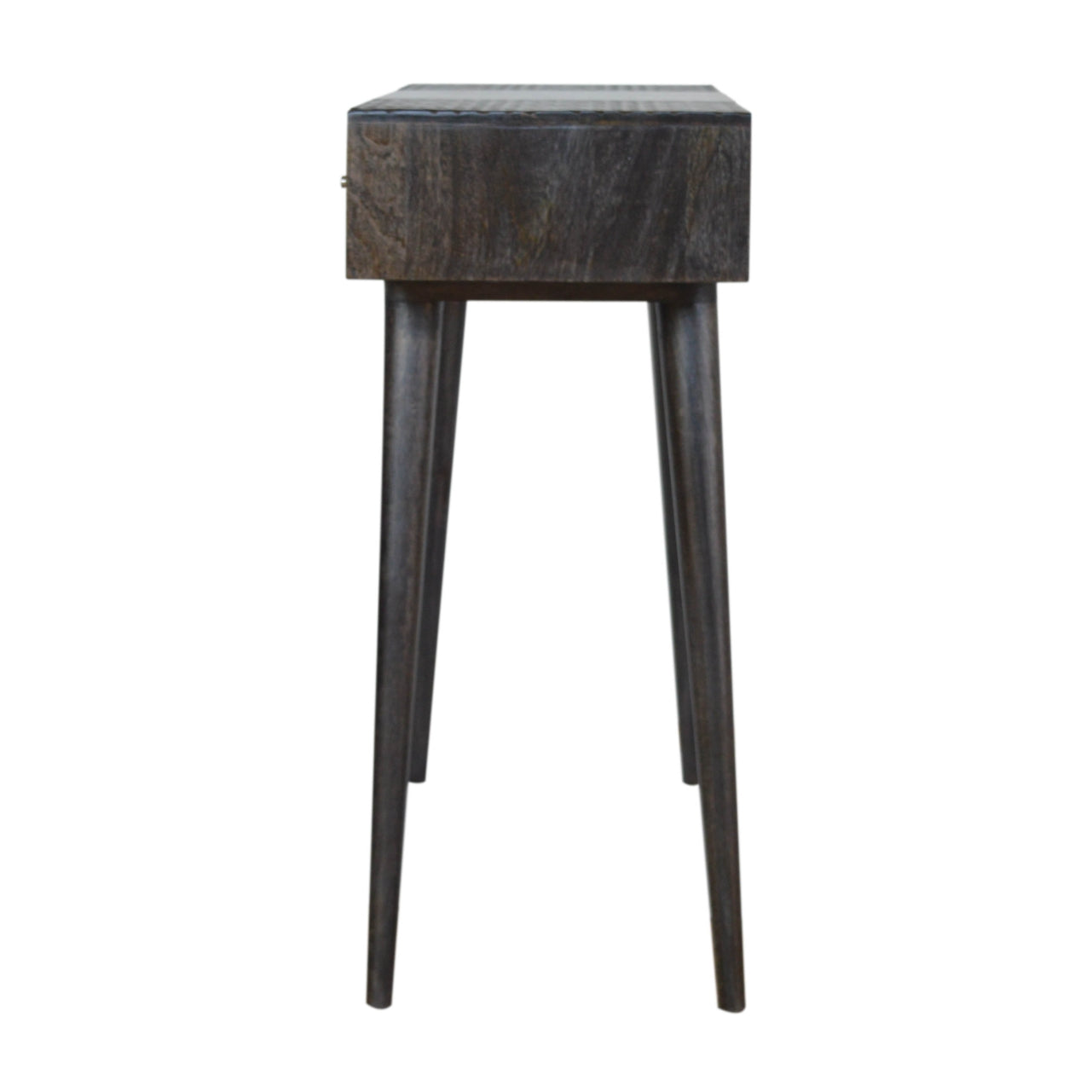 Ash Black 3 Drawer Console Table - mancavesuperstore