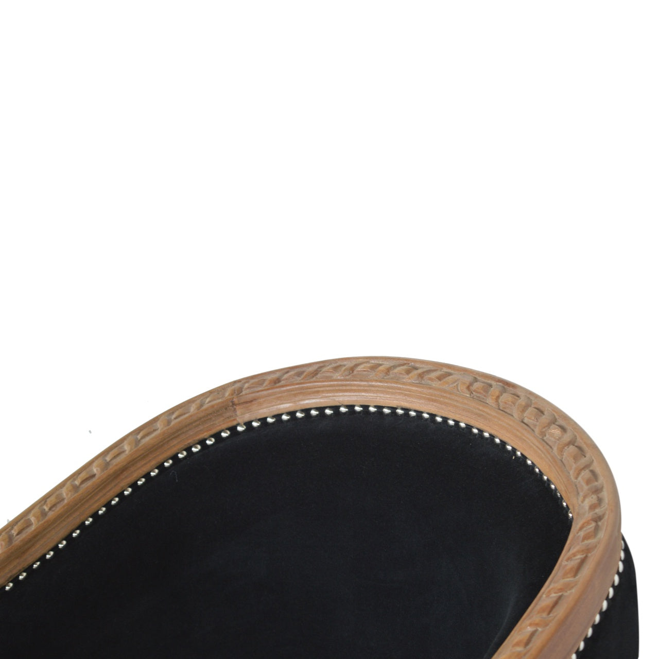 Black Velvet Occasional Chair - mancavesuperstore