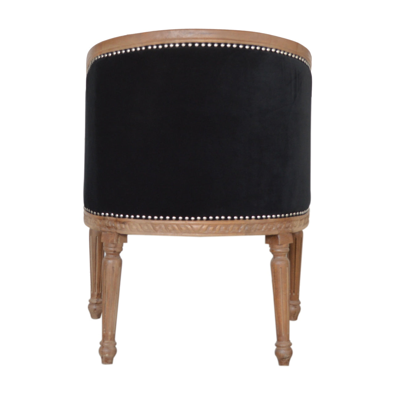 Black Velvet Occasional Chair - mancavesuperstore
