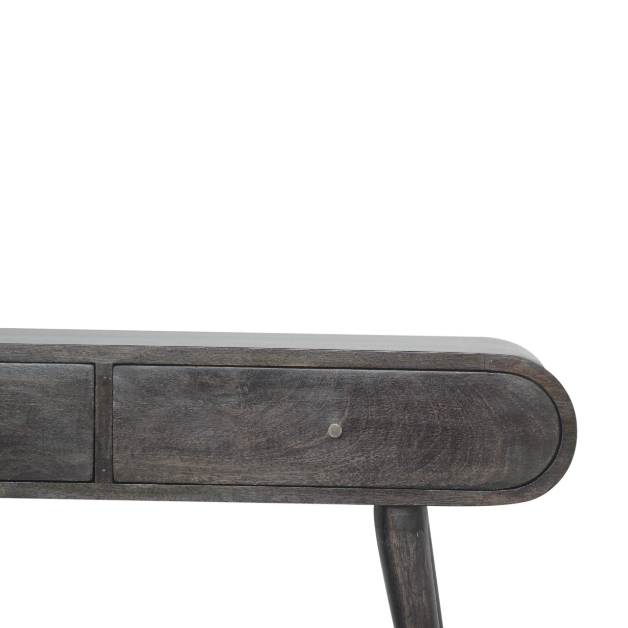 Ash Black Curved Edge Console Table - mancavesuperstore