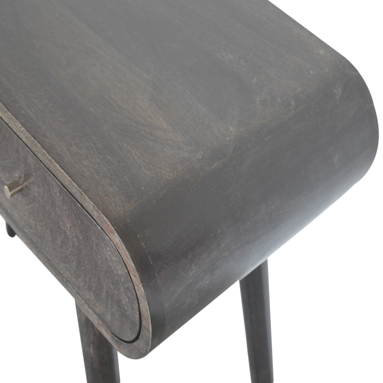 Ash Black Curved Edge Console Table - mancavesuperstore