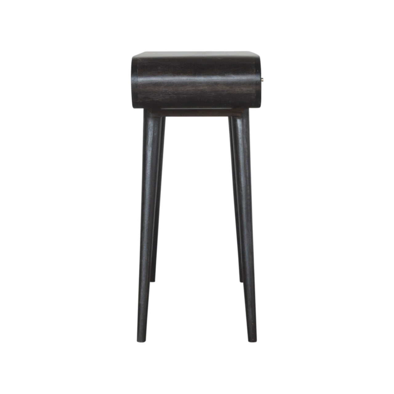 Ash Black Curved Edge Console Table - mancavesuperstore