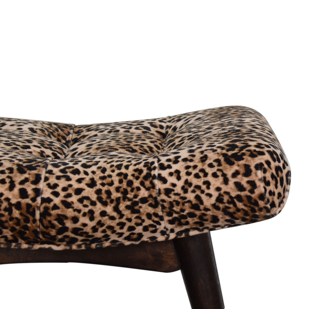 Leopard Print Curved Bench - mancavesuperstore